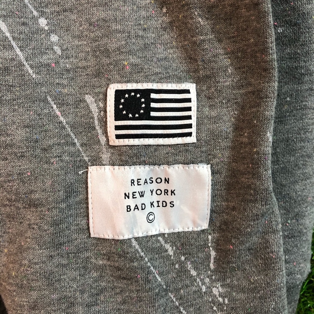 Reason- Ink Splattered Crewneck Sweater - Picture 2 of 4